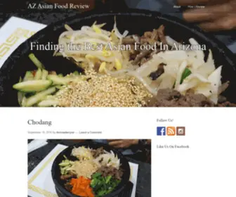 Azasianfoodreview.com(AZ Asian Food Review) Screenshot