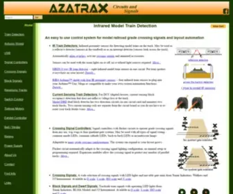Azatrax.com(Model train detectors) Screenshot
