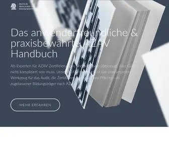 Azav-Handbuch.de(Das praxiserprobte AZAV Handbuch) Screenshot