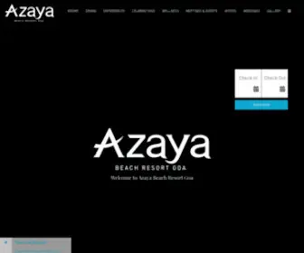 Azayabeachresortgoa.com(Azaya Beach Resort Goa) Screenshot