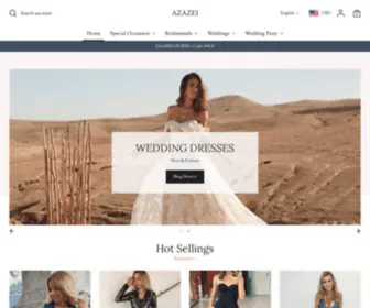 Azazei.com(Affordable Bridesmaid Dresses) Screenshot