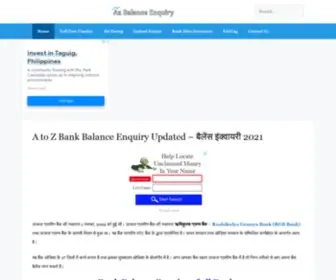 Azbalance-Enquiry.in(A to Z Bank Balance Enquiry Updated) Screenshot