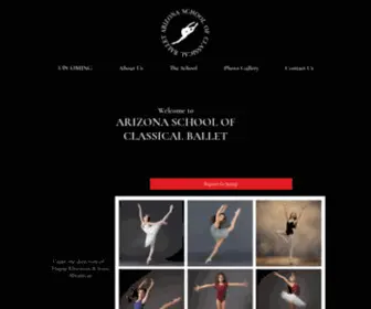 Azballet.com(Arizona School of Classical Ballet) Screenshot