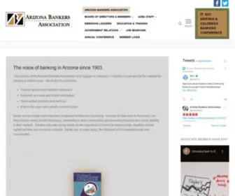 Azbankers.org(The Arizona Bankers Association) Screenshot