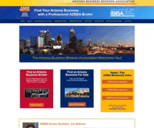 Azbba.org(The Arizona Business Brokers Association) Screenshot