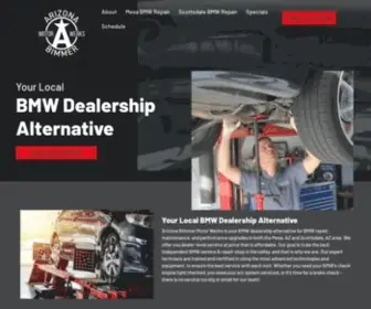 Azbimmermotorwerks.com(BMW Repair in Scottsdale & Mesa) Screenshot