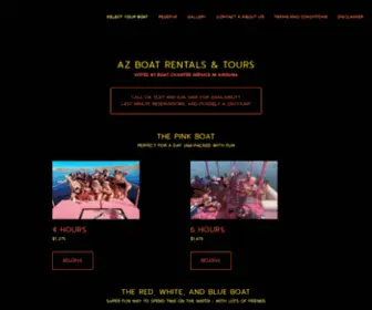 Azboatrentalsandtours.com(Select Your Boat) Screenshot