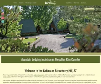 Azcabins.com(Cabins on Strawberry Hill) Screenshot