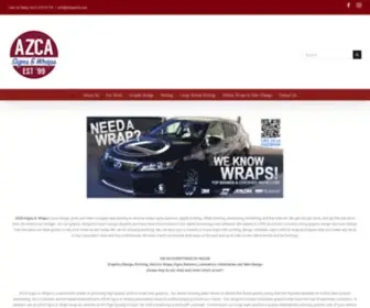 Azcaprint.com(AZCA Signs & Wraps) Screenshot