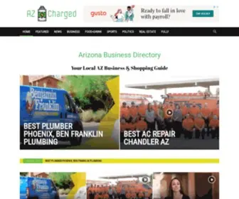 Azcharged.com(Arizona Business Directory & Shopping) Screenshot