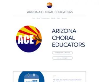 Azchoraleducators.org(Arizona Choral Educators) Screenshot