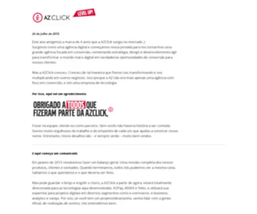 Azclick.com.br(Incubadora Tecnológica) Screenshot