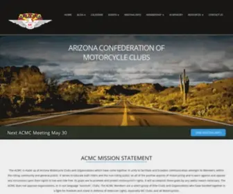 AZCMC.org(Arizona Confederation of Motorcycle Clubs) Screenshot