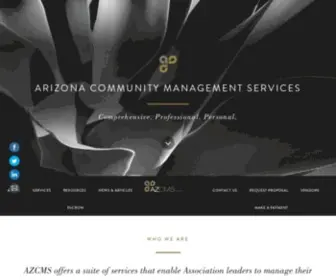 AZCMS.com(Arizona Community Management Services) Screenshot