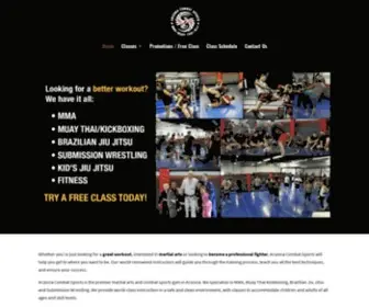 Azcombatsports.com(One year here equals five years anywhere else) Screenshot