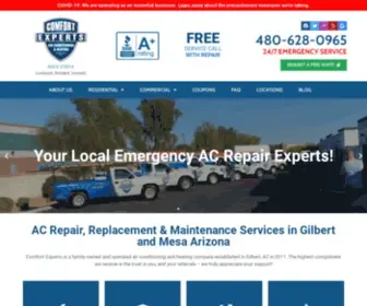 Azcomfortexperts.com(AC Repair Mesa AZ) Screenshot