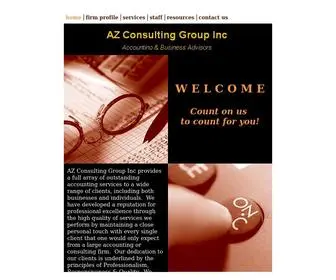 Azconsultinggroupinc.com(Tax preparation and accounting services) Screenshot