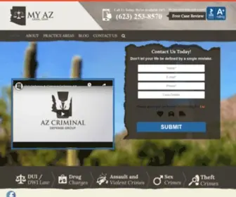 Azcrimelawyer.com(Phoenix Criminal Defense Lawyer) Screenshot