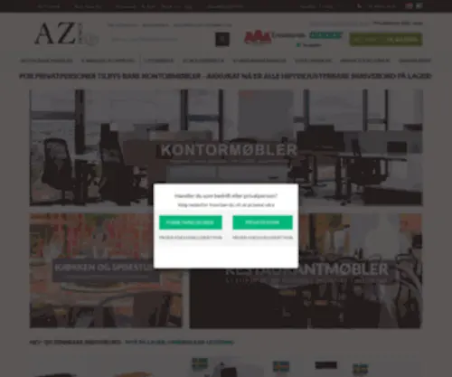 Azdesign.no(Møbler og innredning for offentlige miljøer) Screenshot