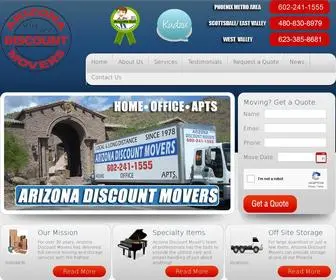 Azdmovers.com(Discount Moving Company in Phoenix) Screenshot
