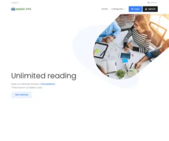 Azdoc.tips(Unlimited reading ebooks documents magazines) Screenshot