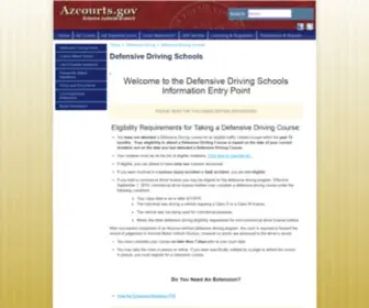 Azdrive.com(Defensive Driving) Screenshot
