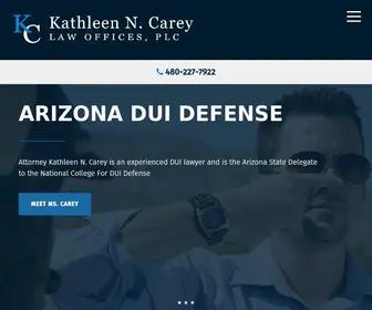 Azduiatty.com(Phoenix DUI attorney Kathleen Carey) Screenshot