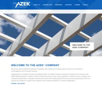 Azekco.com(The AZEK Company) Screenshot