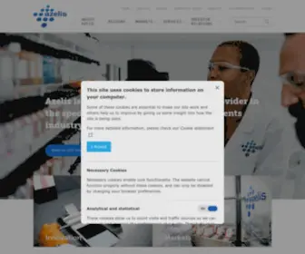 Azelis.com(Speciality Chemical Suppliers) Screenshot