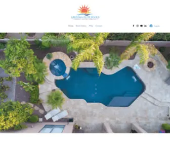 Azelitepools.com(AZ Elite Pools & Backyards) Screenshot