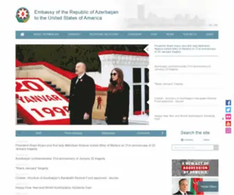 Azembassy.us(Embassy of the Republic of Azerbaijan to the United States of America) Screenshot