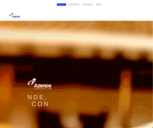 Azende.com(Corporación azende es una empresa ecuatoriana que produce y comercializa productos como) Screenshot