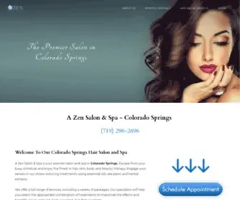 Azensalon.com(A Zen Salon And Spa) Screenshot