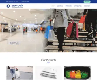 Azer-PAK.com(Packaging Solutions) Screenshot