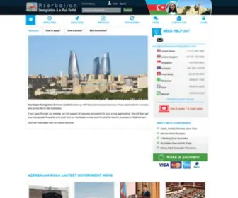 Azerbaijanimmigration.com(Azerbaijan eVisa) Screenshot