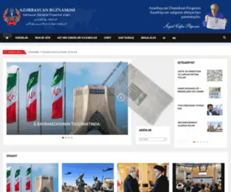 Azerbaycan-Ruznamesi.org(Azərbaycan Ruznaməsi) Screenshot