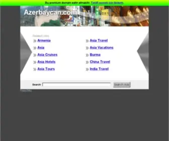 Azerbaycan.com(The Leading Azerbaijan Site on the Net) Screenshot