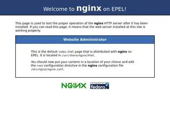Azerty-Mailing.nl(Test Page for the Nginx HTTP Server on EPEL) Screenshot