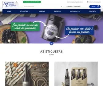 Azetiquetas.com.br(AZ Etiquetas) Screenshot