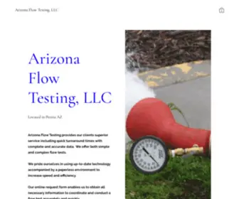 Azflowtest.com(Arizona Flow Testing) Screenshot