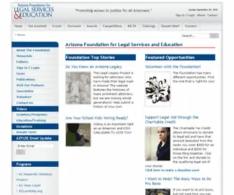 Azflse.org(Arizona Foundation for Legal Services and Education) Screenshot