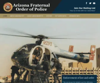 Azfop.org(Arizona Fraternal Order of Police) Screenshot