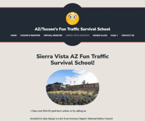 Azfunschool.com(AZ/Tucson's Fun Traffic Survival School) Screenshot