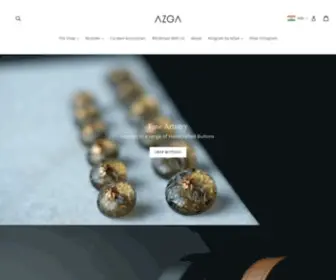 Azga.in(Handcrafted Buttons and Cufflinks India) Screenshot