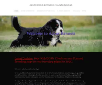 Azharkennel.com(AZHAR REG'D BERNESE MOUNTAIN DOGS) Screenshot