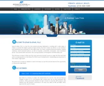 Azharlawfirm.com(Immigration Attorneys) Screenshot