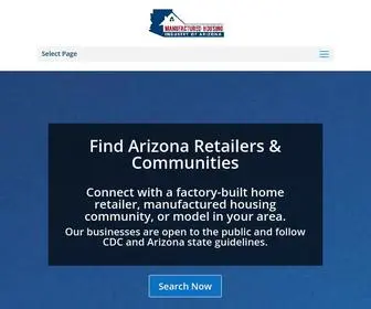 Azhousing.org(Manufactured Housing Industry of Arizona) Screenshot