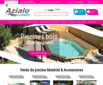 Azialo.com(Vente de piscines) Screenshot