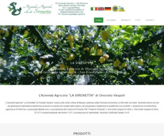 Aziendalasirenetta.com(Azienda Agricola La Sirenetta) Screenshot