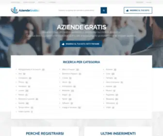 Aziendegratis.it(Elenco aziende e imprese online gratis) Screenshot